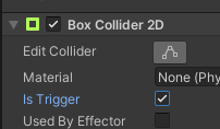 Checkmark “Is Trigger”